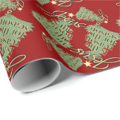 Papier Cadeau Jésus, Raison de la saison Noël chrétien (Coin rond)