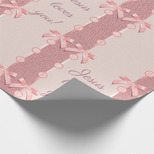 Papier Cadeau Jésus t'aime ! (Coin)