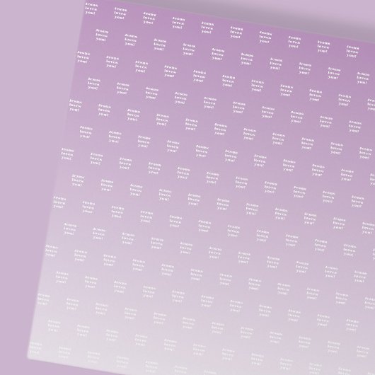 Papier Cadeau Jésus t'aime ! | violet ombre