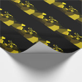 Papier Cadeau Jet Black et Gold Vector Art Design graphique (Coin)