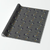 Papier Cadeau Jet fantôme jetons de poker (Déroulé)
