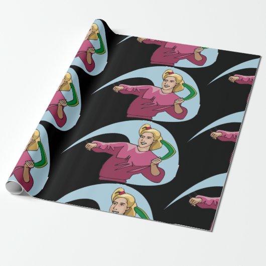 Papier Cadeau Jeter Un Boomerang (Déroulé)