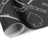 Papier Cadeau Jeu avec des couteaux (Coin rond)