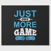 Papier Cadeau Jeu cadeau de Gamer juste un jeu de plus (Plat)
