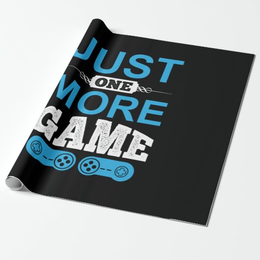 Papier Cadeau Jeu cadeau de Gamer juste un jeu de plus (Déroulé)