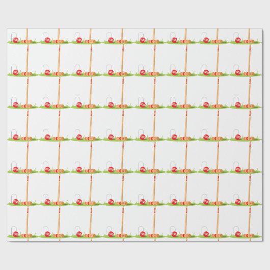 Papier Cadeau Jeu Croquet (Plat)