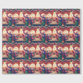 Papier Cadeau Jeu de Bingo Noël (Plat)