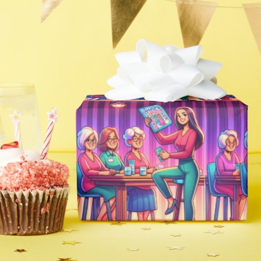 Papier Cadeau Jeu de Bingo Toutes Occasions (Fête d'anniversaire)