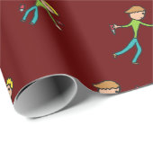 Papier Cadeau Jeu de couteau (Coin rond)