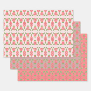 Papier Cadeau Jeu De Feuille De Linge De Linge De 3 Pièces