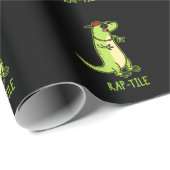 Papier Cadeau Jeu de Lizard en tissu de rap amusant en reptile g (Coin rond)