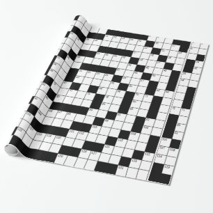 Papier Cadeau Jeu de mots croisé