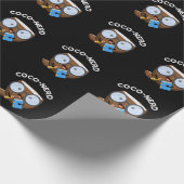 Papier Cadeau Jeu de noix de coco nerd drôle de fruits de coco B (Coin)