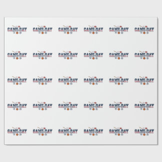 Papier Cadeau Jeu de sport multi-patriotique Saison de jour de m