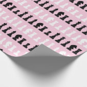 Papier Cadeau Jeu d'échecs rose moderne Motif (Coin)