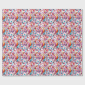 Papier Cadeau Jeu d'ongles colorés (Plat)