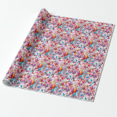 Papier Cadeau Jeu d'ongles colorés (Déroulé)