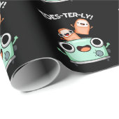 Papier Cadeau Jeu d'orteils amusant Jeu d'orteils foncé BG (Coin rond)