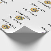 Papier Cadeau Jeu drôle de dreidel de chanukah de Hanoukka avec (Coin)