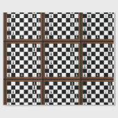 Papier Cadeau Jeu du jeu du jeu d'échecs en cours (Plat)