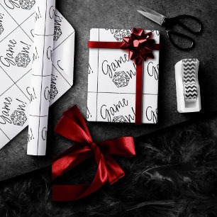 Papier Cadeau Jeu RPG   Jeu de rôle sur table fantasy rétro Dés 