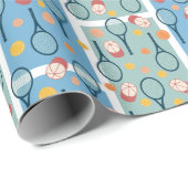 Papier Cadeau Jeu, set et match (Coin rond)