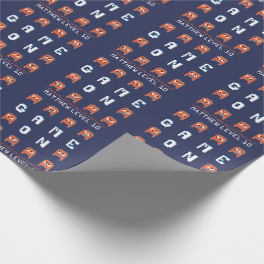 Papier Cadeau Jeu sur l'anniversaire fait sur commande orange de (Coin)