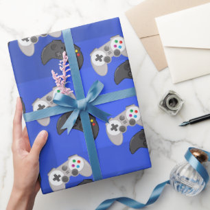 Papier Cadeau Jeu vidéo de gamer coloré cool