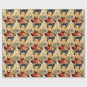 Papier Cadeau Jeune belle princesse chinoise classique Guo Jin (Plat)