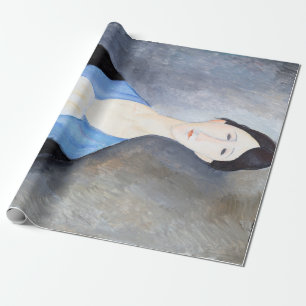 Papier Cadeau Jeune femme en bleu, Modigliani