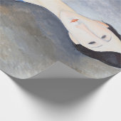 Papier Cadeau Jeune femme en bleu, Modigliani (Coin)