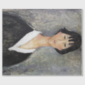 Papier Cadeau Jeune fille noire haïe, Modigliani (Plat)