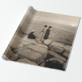 Papier Cadeau Jeunes femmes à la mode Lever de soleil Pyramide d (Déroulé)