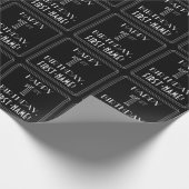 Papier Cadeau JEUX 1ER ANNIVERSAIRE ; Style Art Déco avec/ Nom p (Coin)