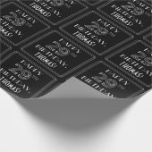 Papier Cadeau JEUX 29E ANNIVERSAIRE ; Style Art Déco avec/ Nom p (Coin)