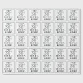 Papier Cadeau JEUX 36E ANNIVERSAIRE ; Style Art Déco ; Nom perso (Plat)