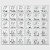 Papier Cadeau JEUX 59E ANNIVERSAIRE ; Style Art Déco ; Nom perso (Plat)