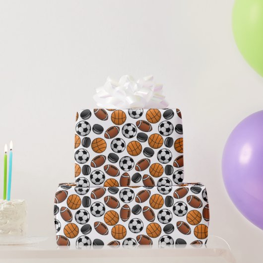 Papier Cadeau Jeux de balles (Cadeaux de fête)
