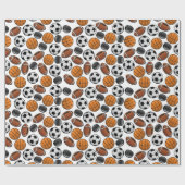Papier Cadeau Jeux de balles (Plat)