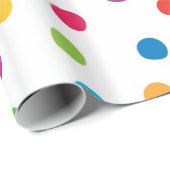 Papier Cadeau Jeux de fête d'anniversaire (Coin rond)