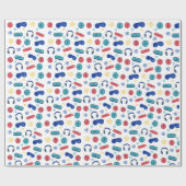 PAPIER CADEAU JEUX DE JEUX DE GAMER (Plat)