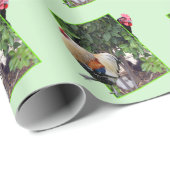 Papier Cadeau **"Jeux de volailles : Cache-cache de poulets en 3 (Coin rond)