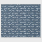 Papier Cadeau JEUX JOURS DE VACANCES Texte sur les étoiles (Plat)