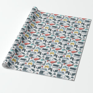 Papier Cadeau Jeux rétro