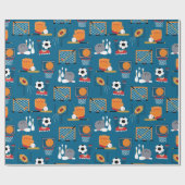 Papier Cadeau Jeux sportifs (Plat)