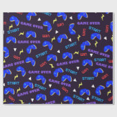 Papier Cadeau Jeux vidéo Pattern Game Lover (Plat)