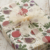 Papier Cadeau Jewish Mazel Tov Pomegranates, Figs, Honey Bees