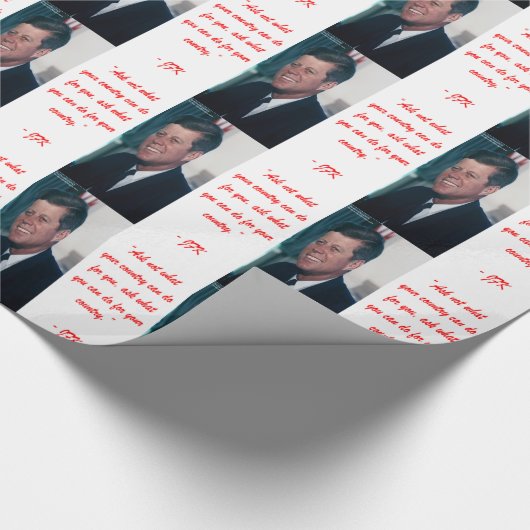 Papier Cadeau JFK et Ne pas demander de devis (Coin)