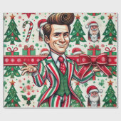 Papier Cadeau jim carrey noël (Plat)