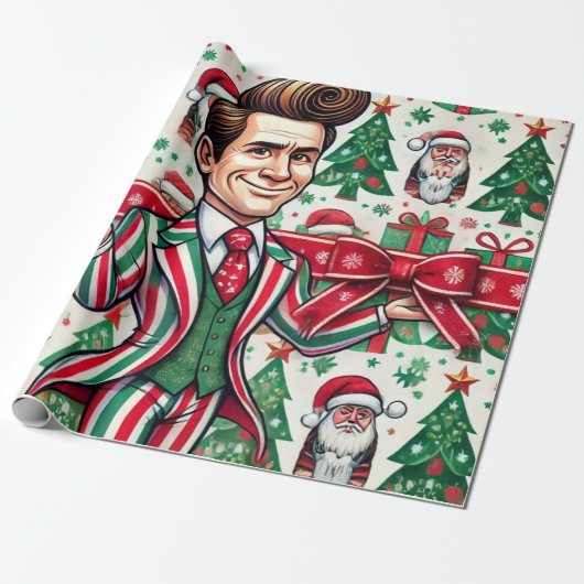 Papier Cadeau jim carrey noël (Déroulé)